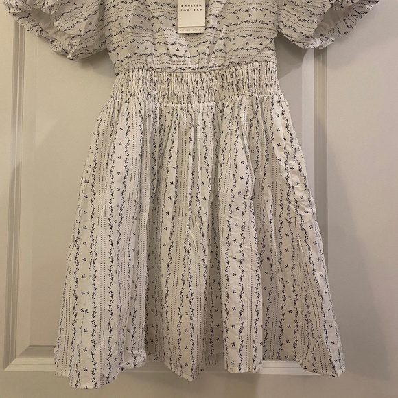 English Factory Floral Cotton Mini Dress NWT - Picture 4 of 7